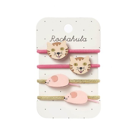 Gumki do włosów Tabby Cat and Mouse / Rockahula Kids