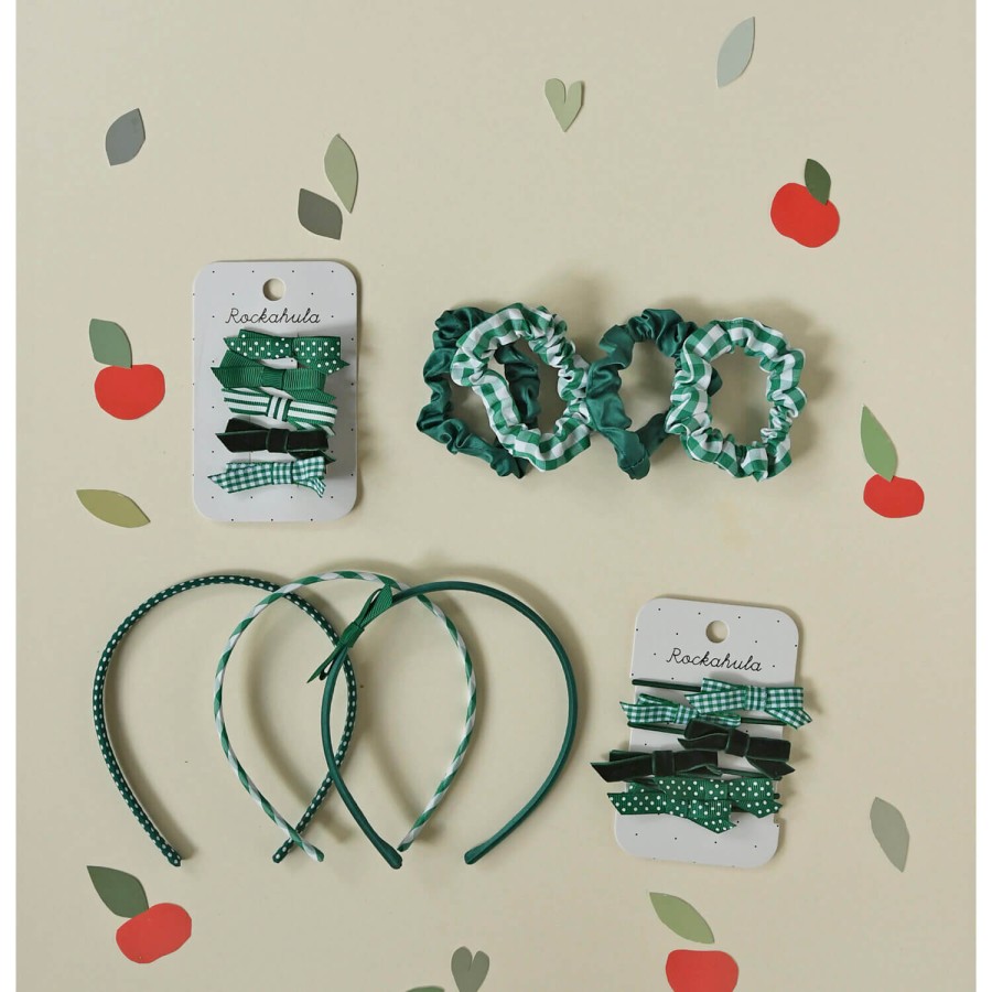 Gumki do włosów School Bow Green / Rockahula Kids