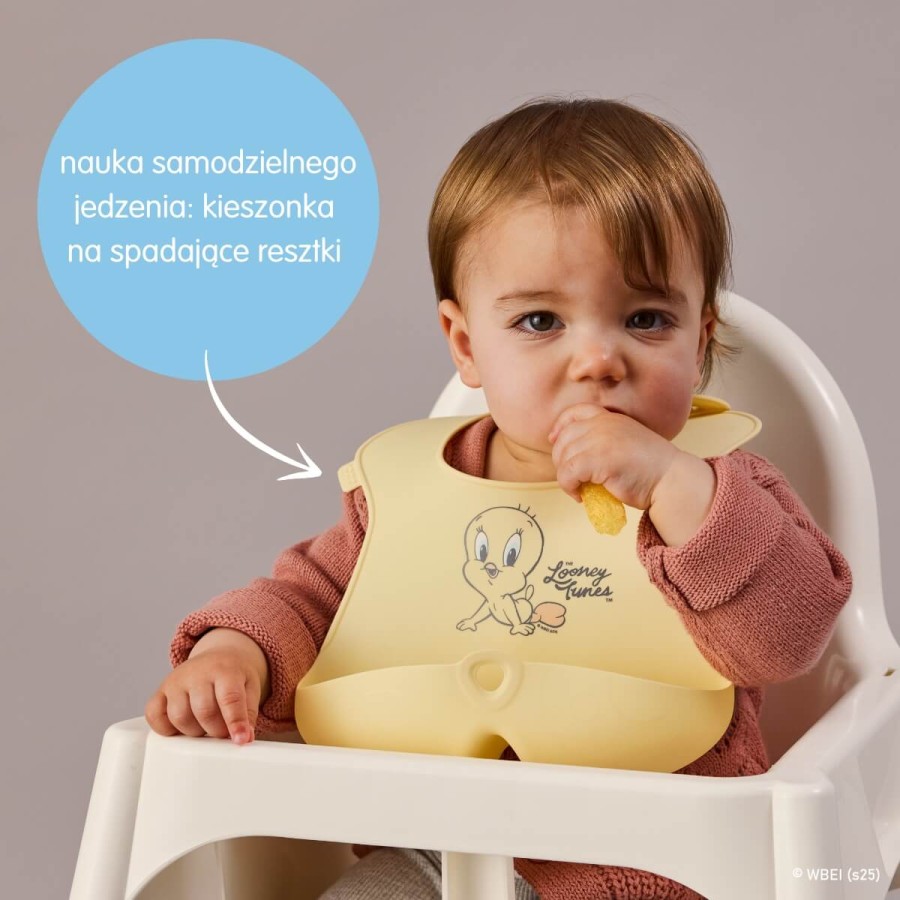 Śliniak z otwartą kieszonką Looney Tunes / b.box