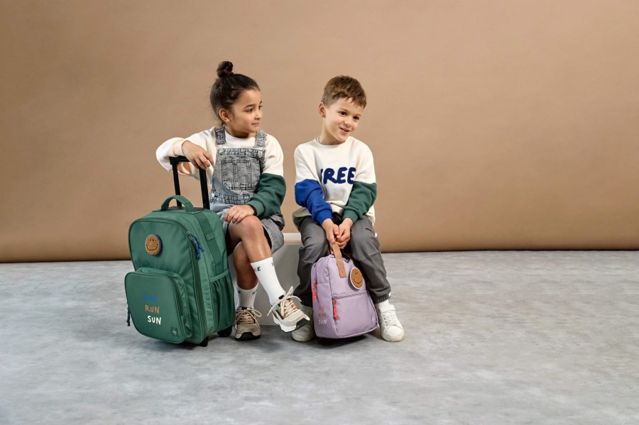 Plecak - walizka na kółkach 2w1 Little Gang, dark green / Lassig 