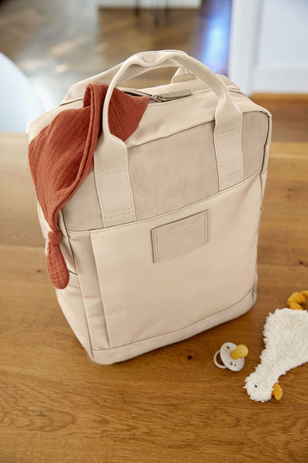 Plecak dla mam kwadratowy z akcesoriami Vividal Backpack humus / Lassig