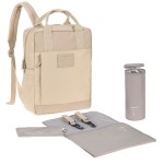 Plecak dla mam kwadratowy z akcesoriami Vividal Backpack humus / Lassig
