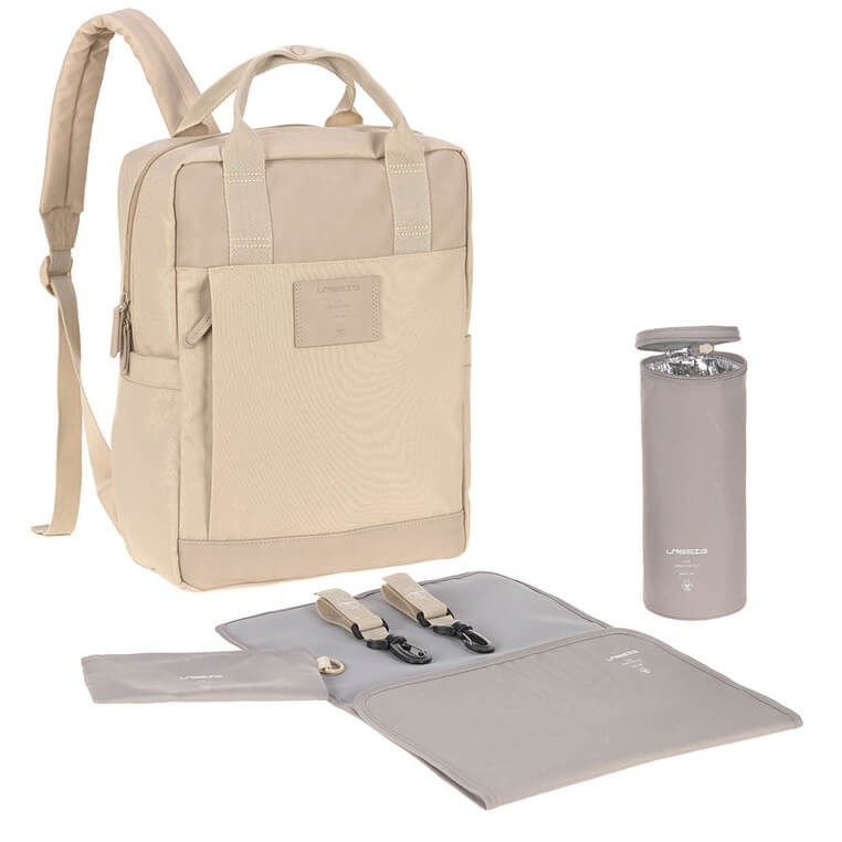 Plecak dla mam kwadratowy z akcesoriami Vividal Backpack humus / Lassig
