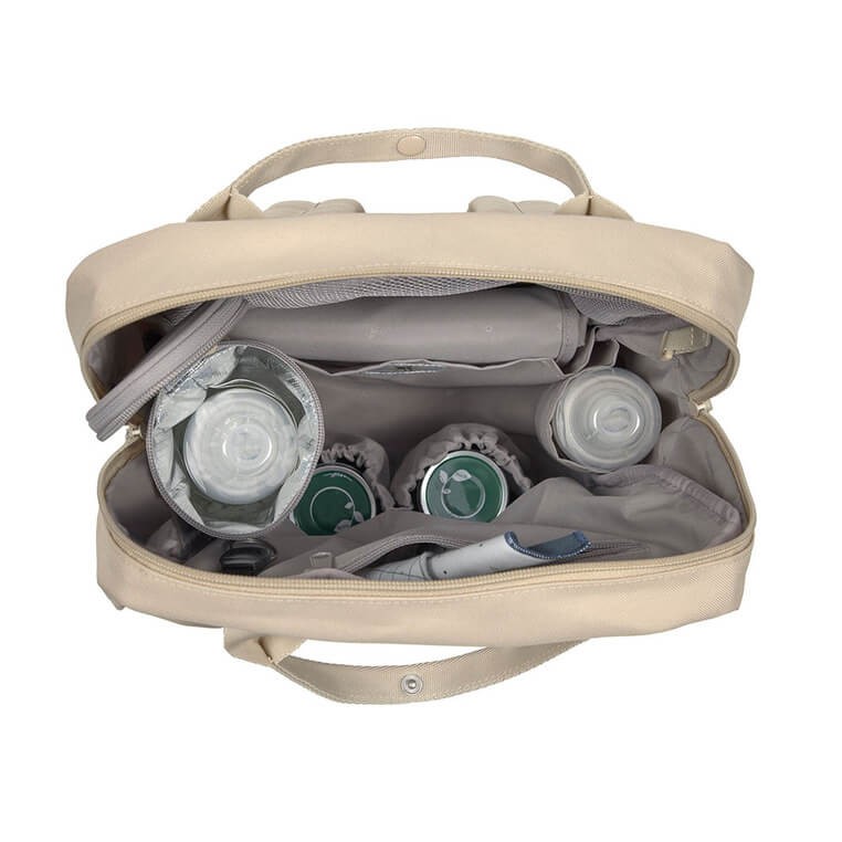 Plecak dla mam kwadratowy z akcesoriami Vividal Backpack humus / Lassig