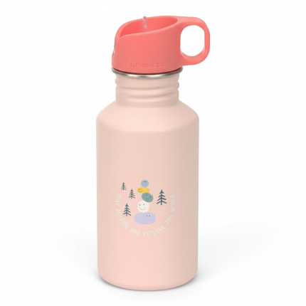 Bidon ze stali nierdzewnej z ustnikiem i uchwytem 500 ml Sunny Explorer rose & pink / Lassig
