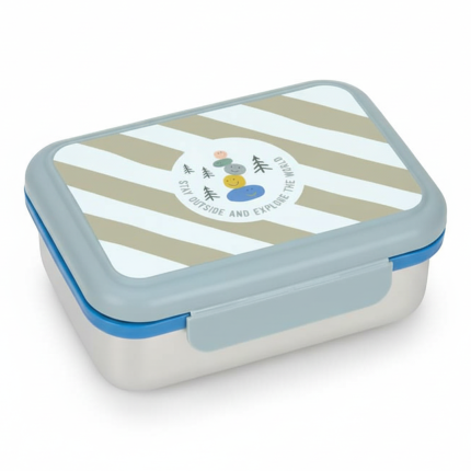 Lunchbox ze stali nierdzewnej Sunny Explorer green & blue / Lassig
