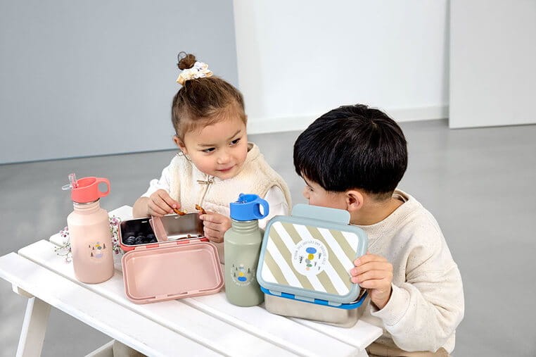 Lunchbox ze stali nierdzewnej Sunny Explorer green&blue / Lassig