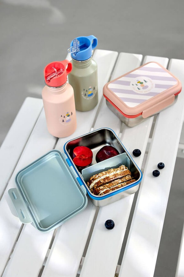 Lunchbox ze stali nierdzewnej Sunny Explorer green&blue / Lassig