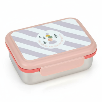 Lunchbox ze stali nierdzewnej Sunny Explorer rose & pink / Lassig
