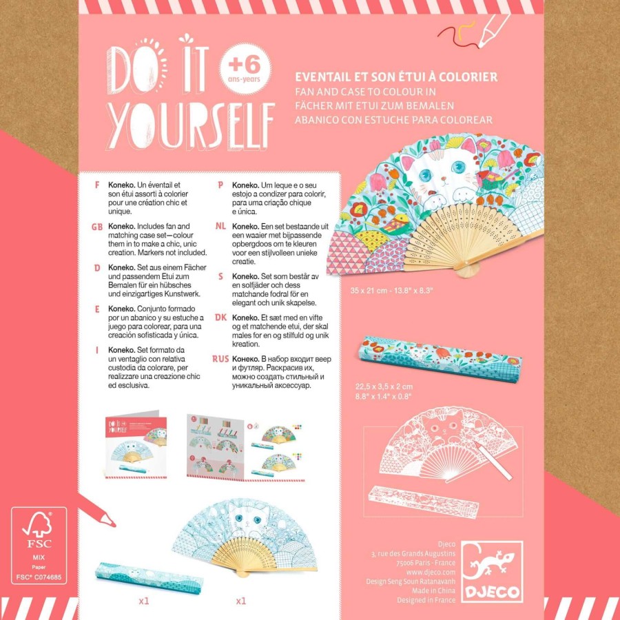Zrób to sam -  wachlarz "KOTEK" / Djeco