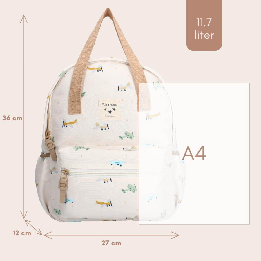 Plecak dla dzieci L Small Aeroplane Beige / KIDZROOM