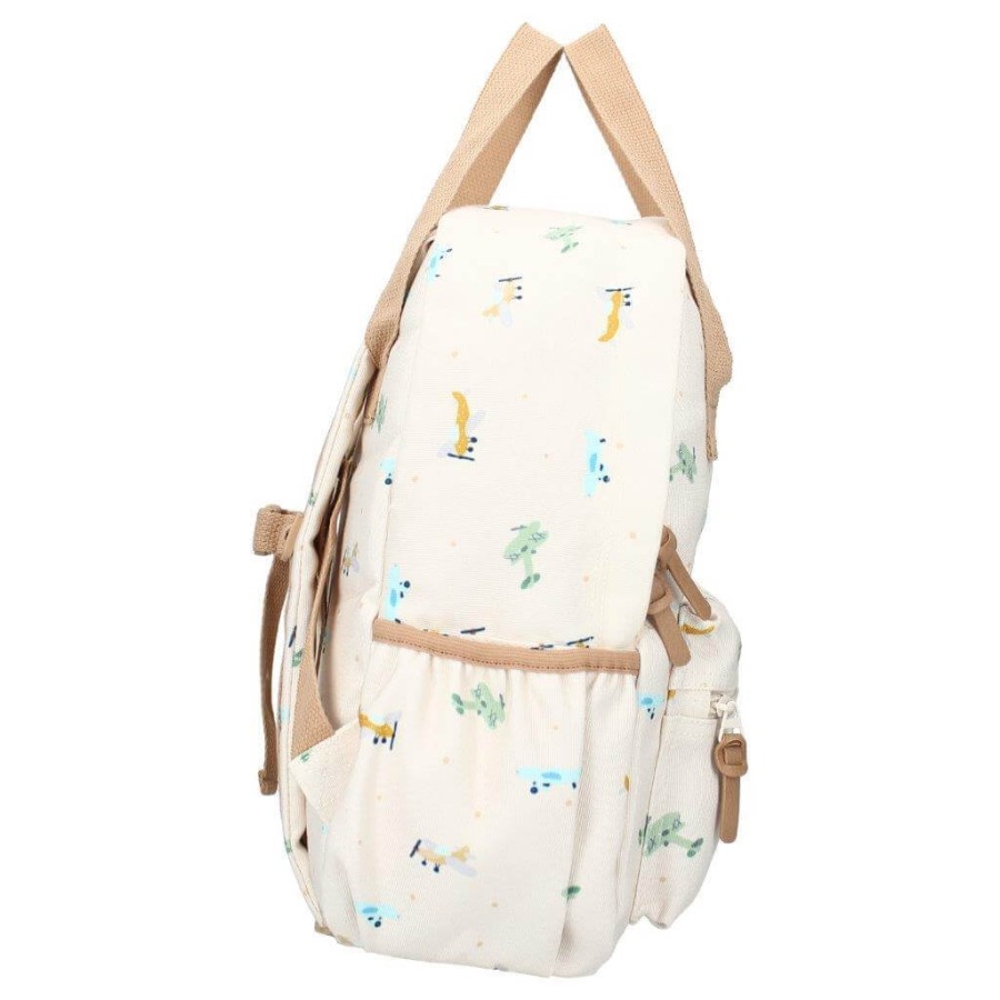 Plecak dla dzieci L Small Aeroplane Beige / KIDZROOM