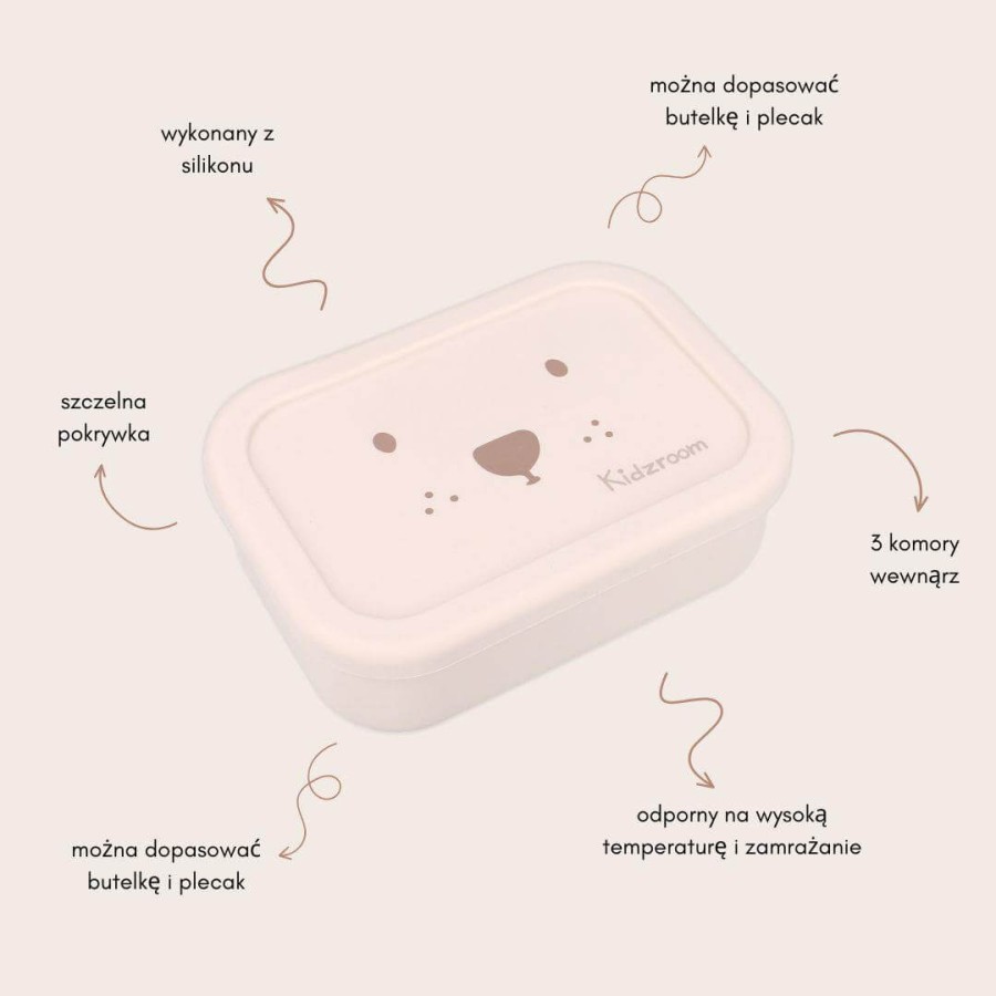 Lunchbox pojemnik silikonowy Beary Excited / KIDZROOM