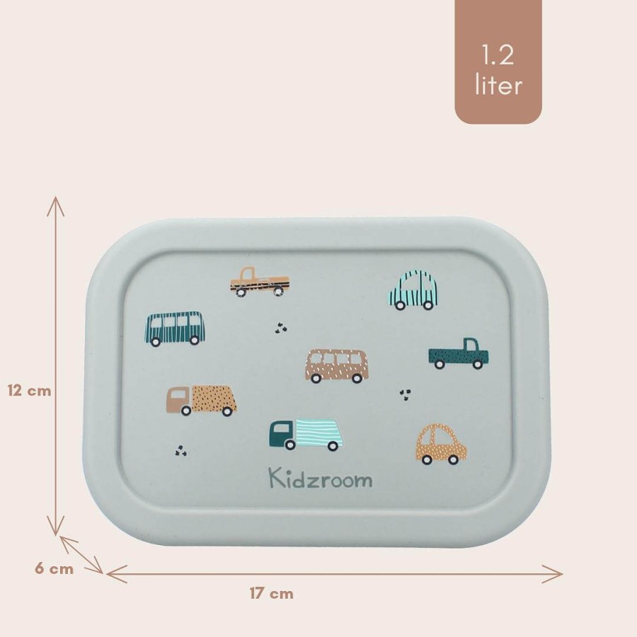 Lunchbox pojemnik silikon Sweet Cars / KIDZROOM