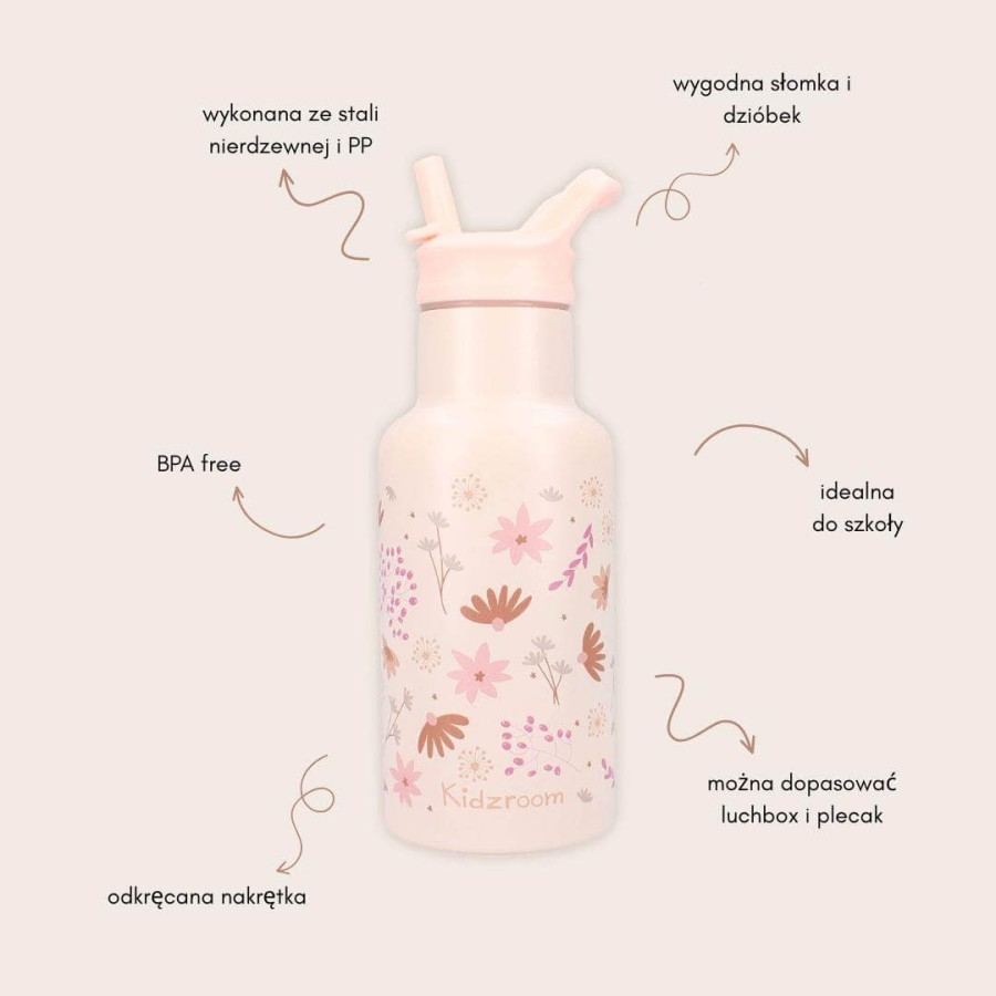 Butelka bidon 350 ml Memories Flowers / KIDZROOM