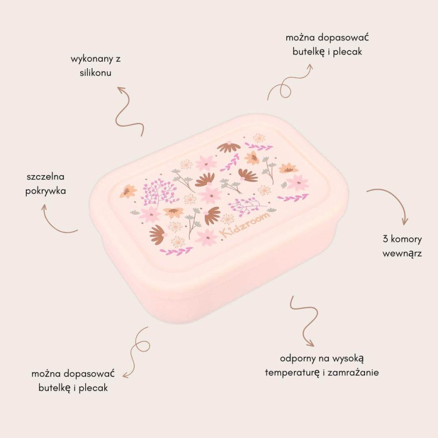 Lunchbox pojemnik silikonowy Memories Flower / KIDZROOM