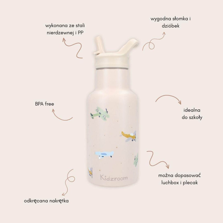 Butelka bidon 350 ml Small Aeroplane / KIDZROOM