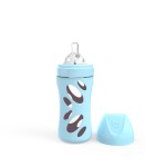 Butelka antykolkowa szklana 260 ml - niebieska / Twistshake