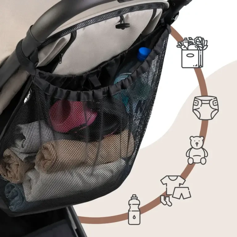 Siatkowy uniwersalny organizer do wózka – torba do przechowywania XL / SIPO