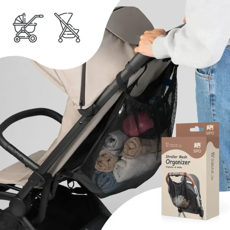 Siatkowy uniwersalny organizer do wózka – torba do przechowywania XL / SIPO