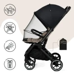 Moskitiera i osłona przeciwsłoneczna 2w1 do wózka, gondoli, nosidła / SIPO