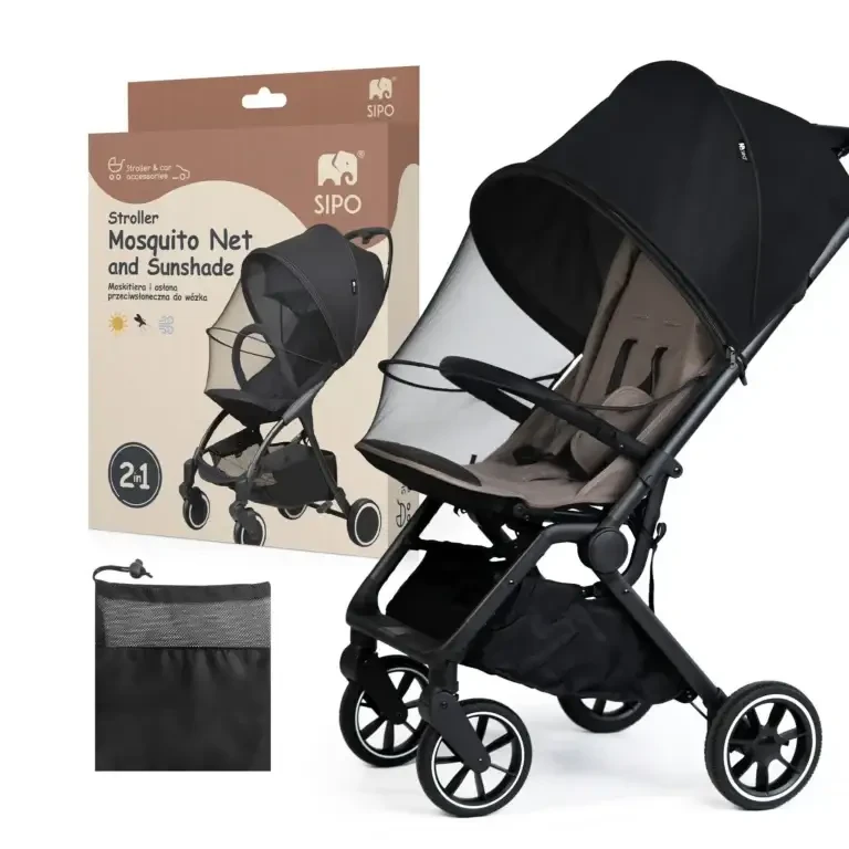 Moskitiera i osłona przeciwsłoneczna 2w1 do wózka, gondoli, nosidła / SIPO