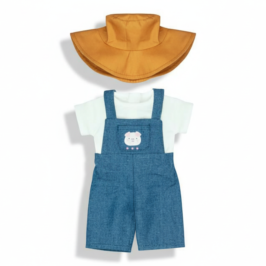 Strój farmera dla lalki Miniland 38cm / Miniland