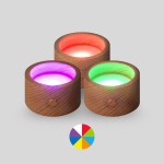 Lampka sensoryczna LED Magic Light Base – podświetlenie do butelek sensorycznych / Petit Boum