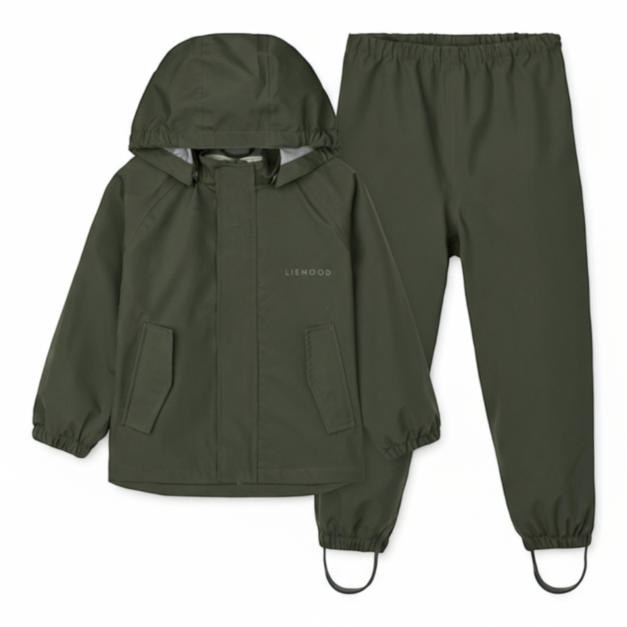Komplet przeciwdeszczowy Pedia - hunter green / Liewood