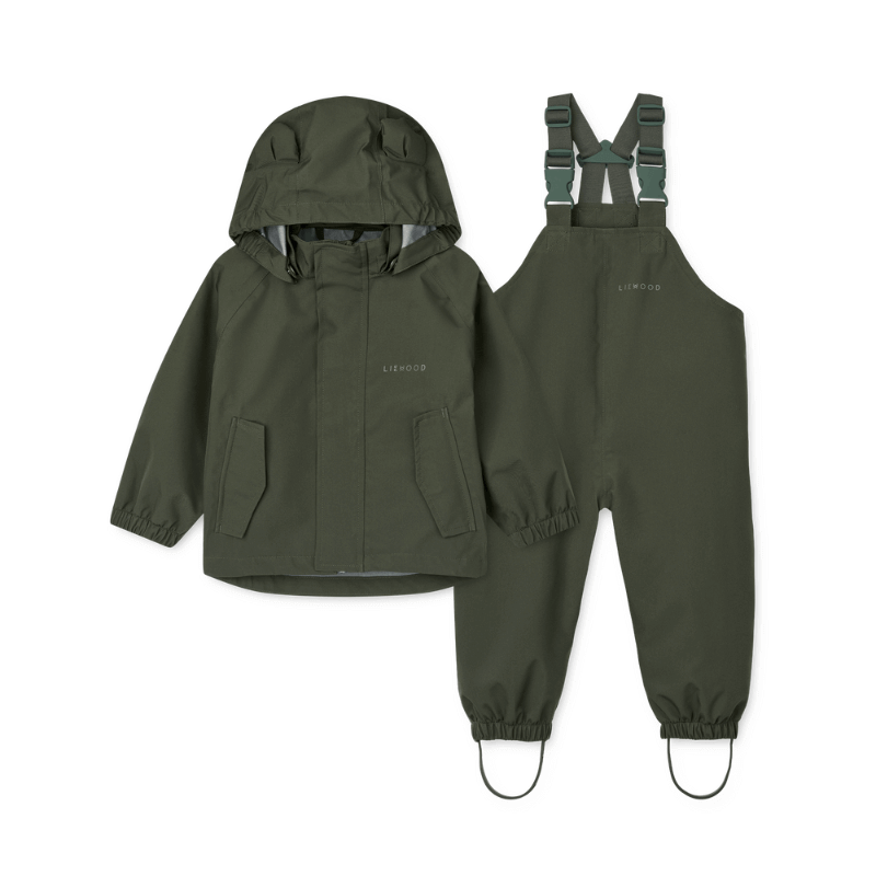 Komplet przeciwdeszczowy Manu - hunter green / Liewood