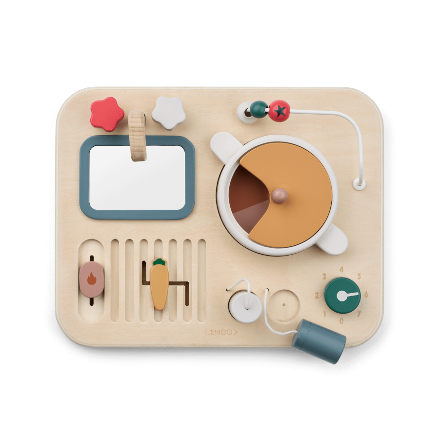 Drewniana tablica sensoryczna Magnus - sandy multi mix / Liewood