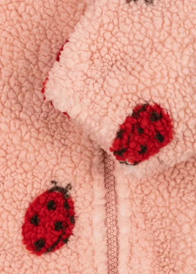 Kurtka pluszowa Jody - ladybug pink / Konges slojd
