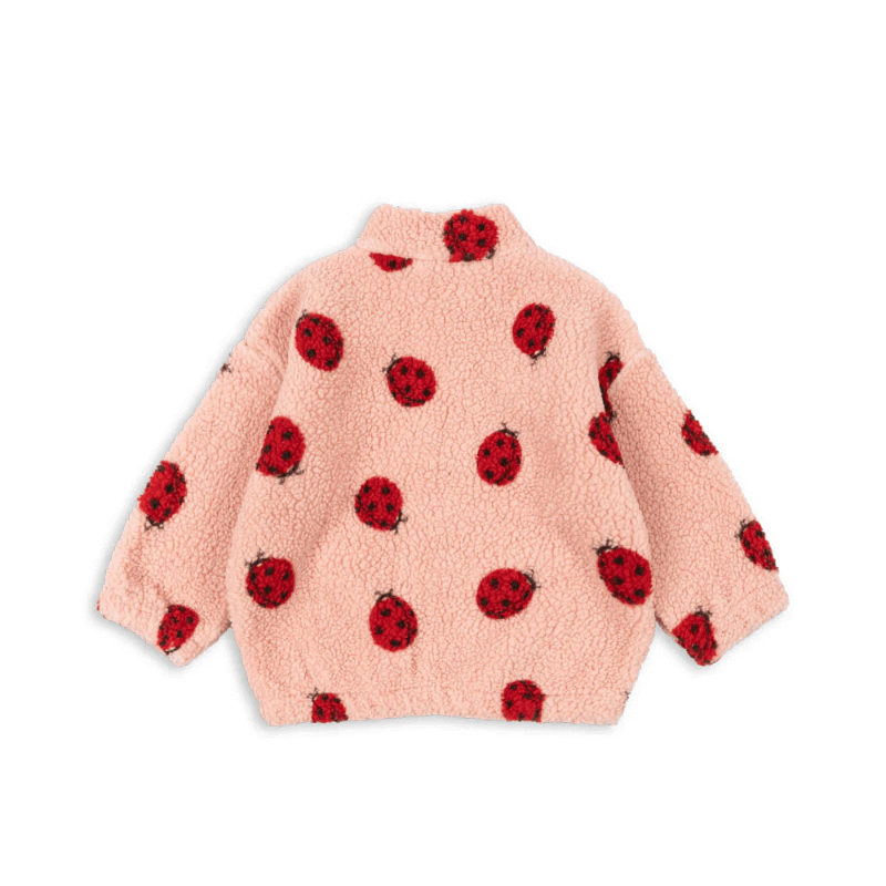 Kurtka pluszowa Jody - ladybug pink / Konges slojd