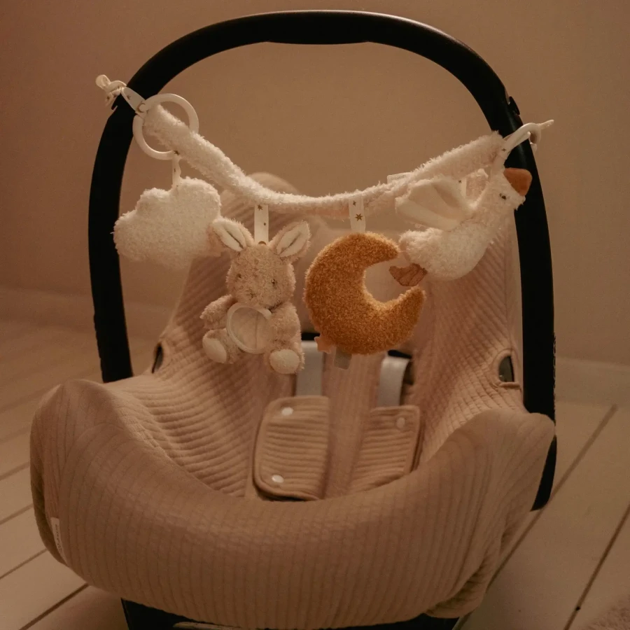 Zawieszka interaktywna do wózka, fotelika Newborn Naturals / Little Dutch