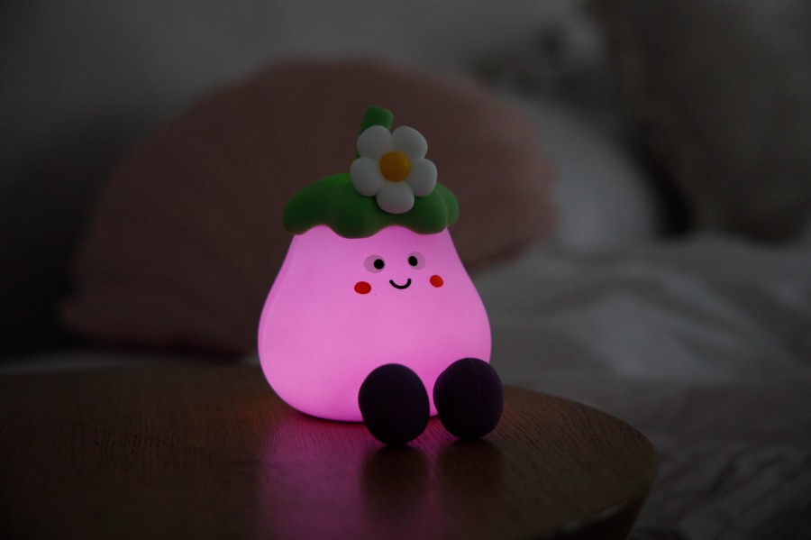 Silikonowa Lampka nocna GIO Eggplant / innoGIO
