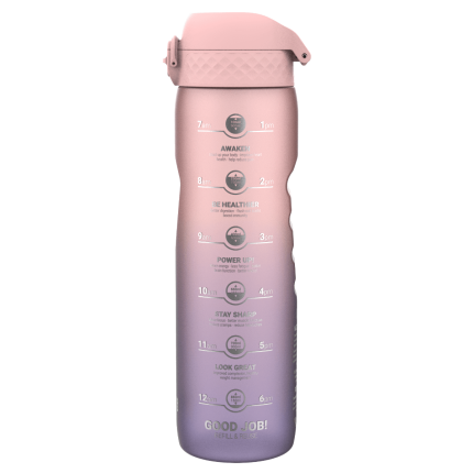 Butelka ION8 BPA Free 1l Gradient Periwinkle, Rose Quartz Motivator / ION8®
