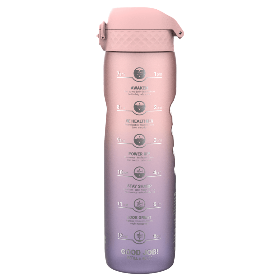Butelka ION8 BPA Free 1l Gradient Periwinkle, Rose Quartz Motivator / ION8®