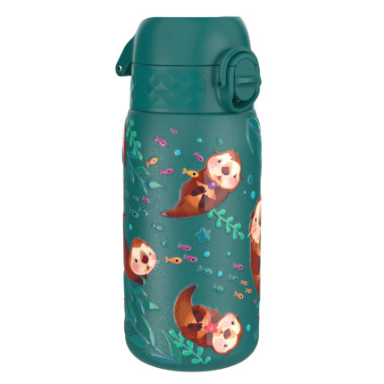 Stalowa butelka Single Wall - Otters, 400ml / ION8® 