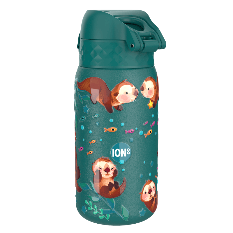 Stalowa butelka Single Wall - Otters, 400ml / ION8® 