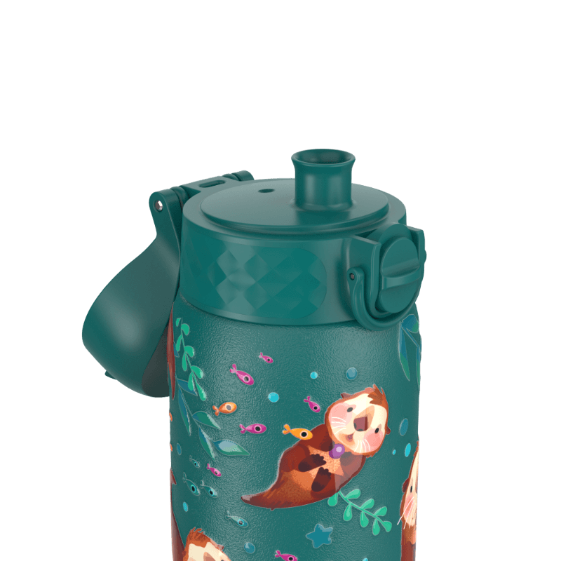 Stalowa butelka Single Wall - Otters, 400ml / ION8® 