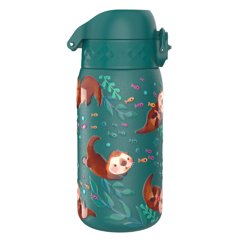 Stalowa butelka Single Wall - Otters, 400ml / ION8® 