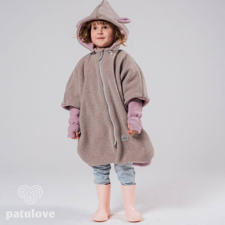Ponczo samochodowe LAMB POWDER PINK / Patulove