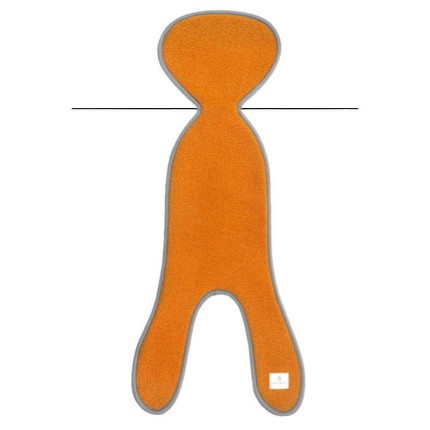 USZKODZONE OPAKOWANIE: Wkładka antypotowa do fotelika G0 z wełny merino 0-13 kg - pomarańczowa / Simple Wool