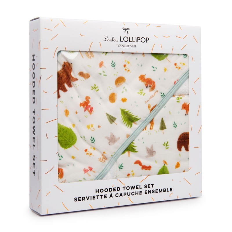 Muślinowy ręcznik kąpielowy Forest Friedns / LouLou Lollipop