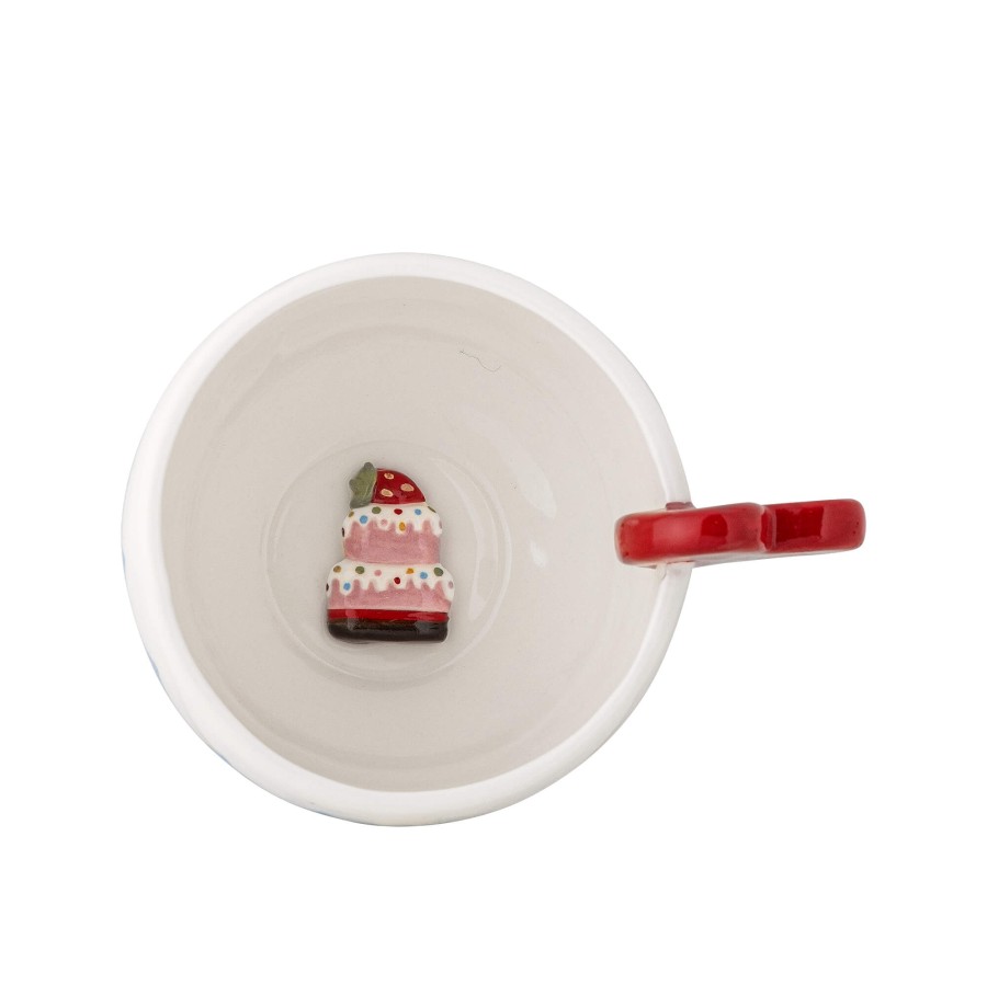 Dziecięcy kubek z kamionki Lively - Blue / Bloomingville Mini