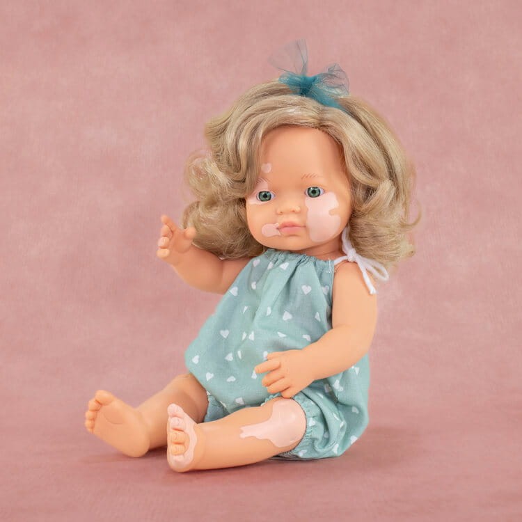 Lalka dziewczynka Europejka Ciemny Blond Bielactwo My Friends & Me, 38cm / Miniland Doll