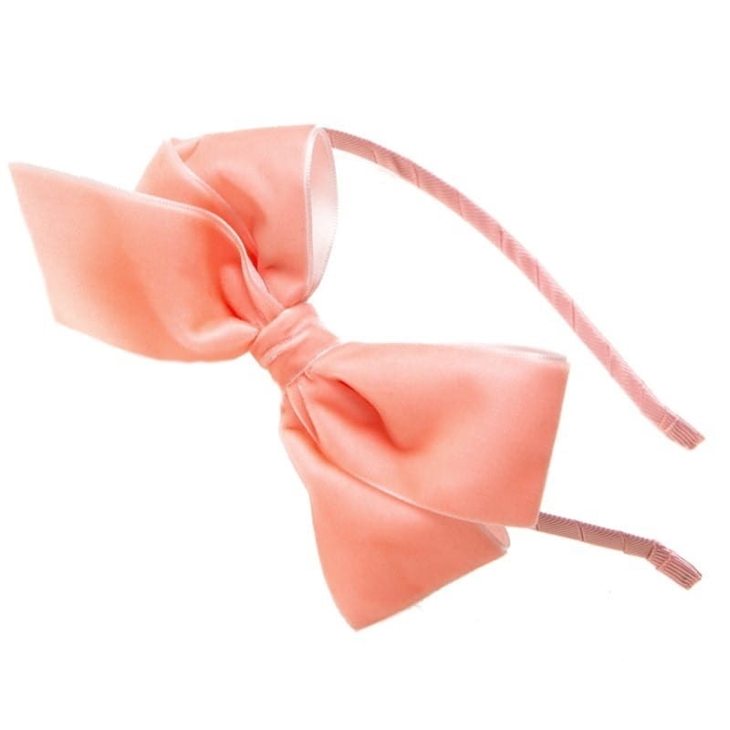 Opaska na włosy POLLYANNA VELVET ALICE peach / Rockahula Kids
