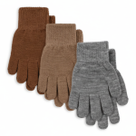 Rękawiczki Filla - grey melange, beige, brown / Konges slojd