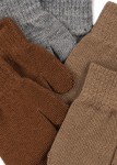 Rękawiczki bez palców Filla - grey melange, beige, brown / Konges slojd