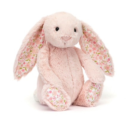 Króliczek z Kwiecistymi Uszami Pudrowy Róż „Cherry” / Jellycat